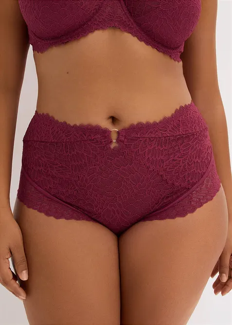 Panty a vita alta in pizzo delicato, bonprix