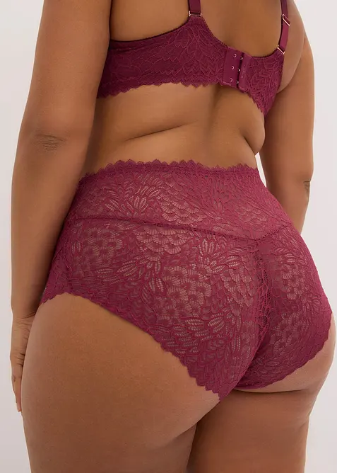 Panty a vita alta in pizzo delicato, bonprix