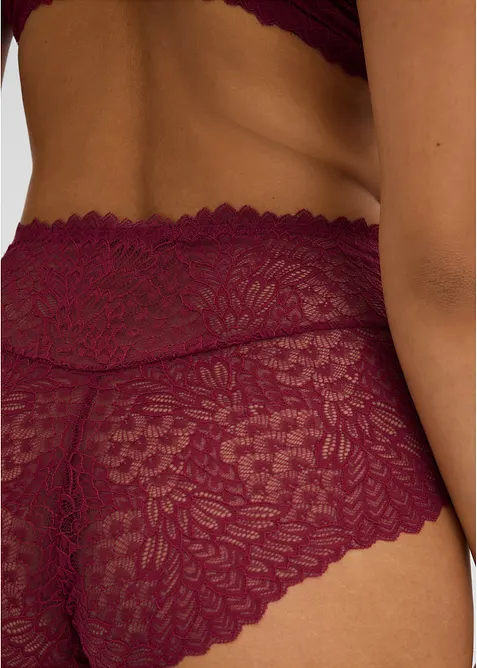 Panty a vita alta in pizzo delicato, bonprix