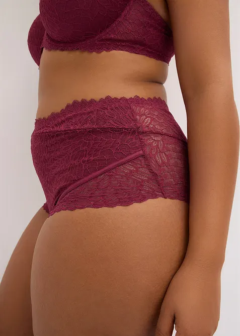 Panty a vita alta in pizzo delicato, bonprix