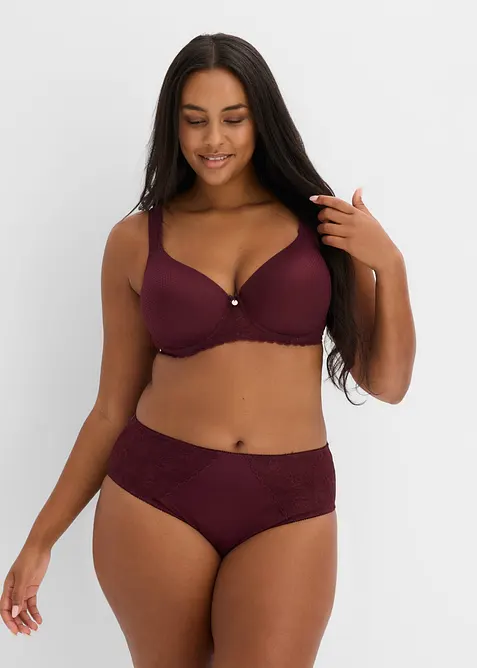 Slip alto con pizzo grafico, bonprix