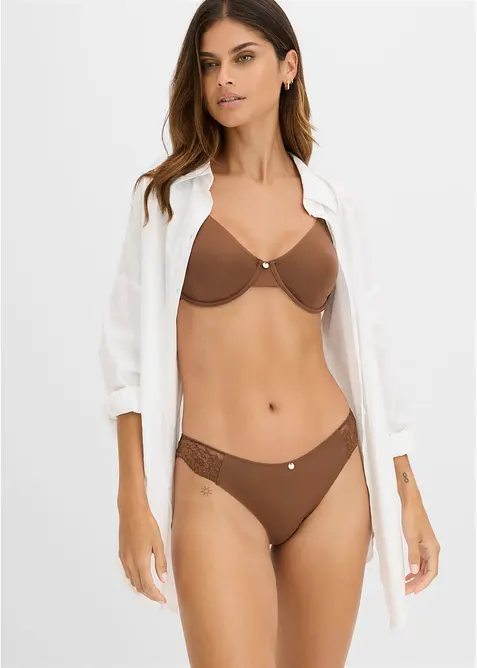 Mini slip con pizzo delicato (pacco da 2), bonprix