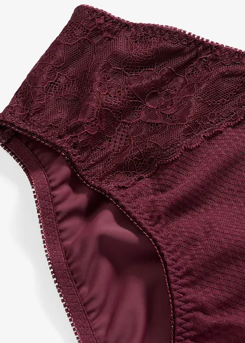 Slip alto con pizzo grafico, bonprix