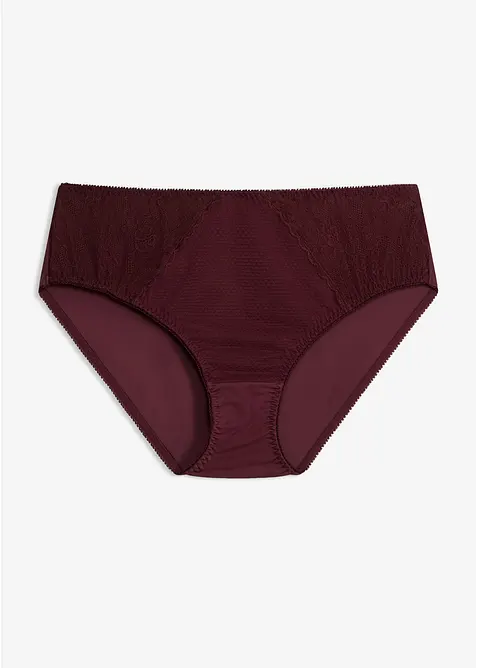 Slip alto con pizzo grafico, bonprix