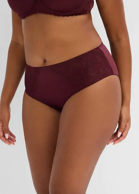 Slip alto con pizzo grafico, bonprix