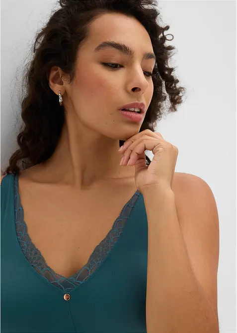 Bralette minimizer senza ferretto con pizzo delicato, bonprix