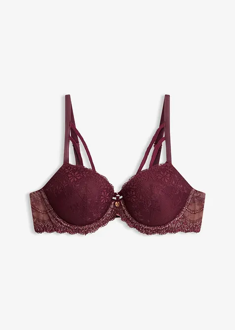 Reggiseno con coppe preformate in pizzo raffinato, bonprix