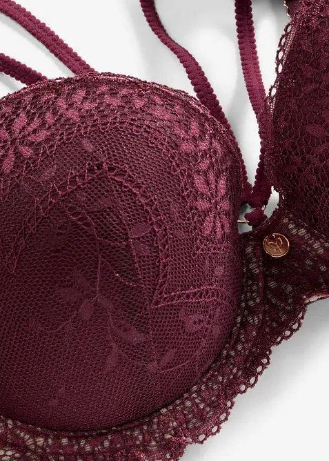 Reggiseno con coppe preformate in pizzo raffinato, bonprix