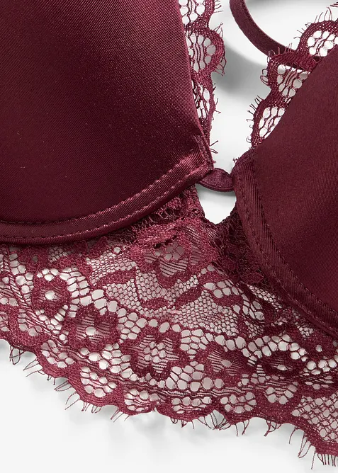 Reggiseno con coppe preformate e pizzo raffinato, bonprix
