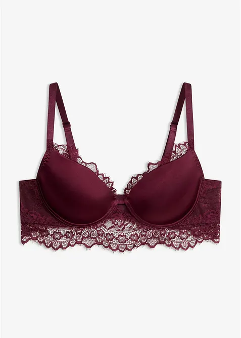 Reggiseno con coppe preformate e pizzo raffinato, bonprix