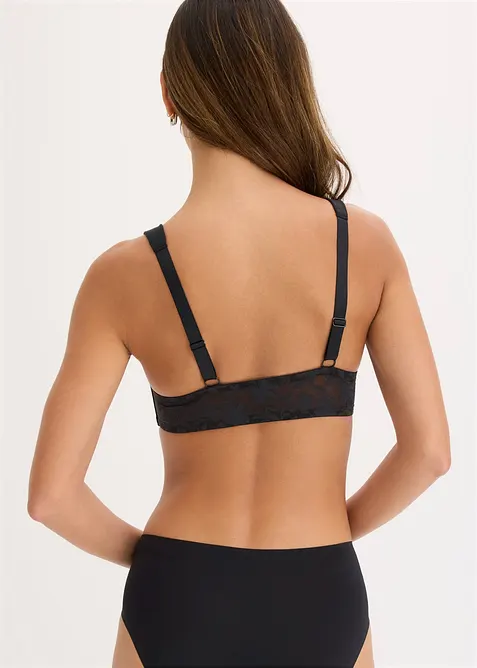 Reggiseno senza ferretto con coppe preformate, pizzo e chiusura davanti, bonprix