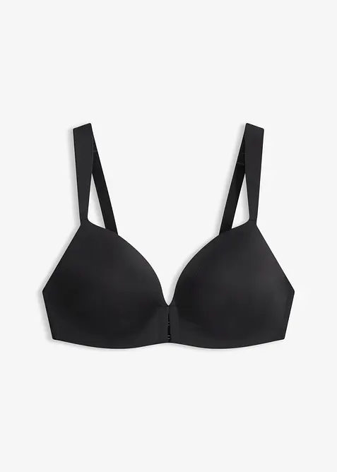 Reggiseno senza ferretto con coppe preformate, pizzo e chiusura davanti, bonprix