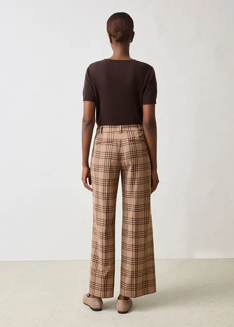 Pantaloni larghi con percentuale di morbida lana, bonprix