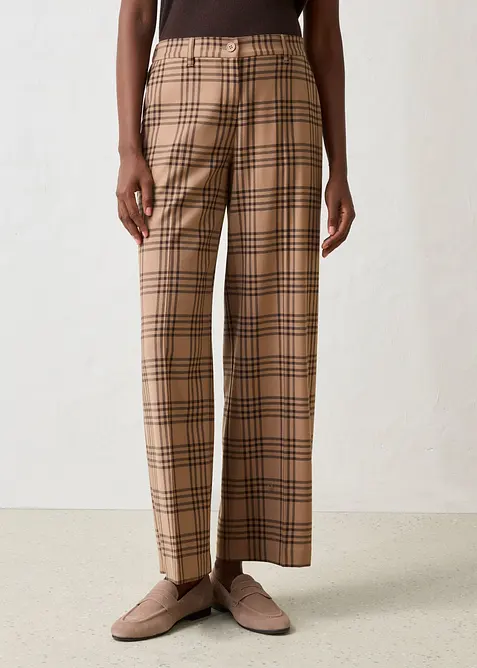 Pantaloni larghi con percentuale di morbida lana, bonprix