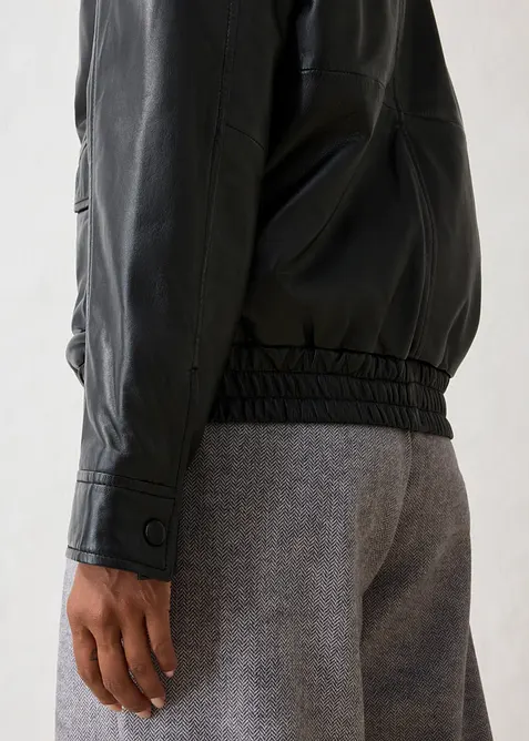 Bomber oversize in nappa d'agnello, bonprix