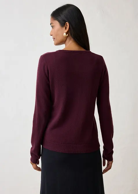 Cardigan in misto cachemire morbido con Good Cashmere Standard&reg;, bonprix