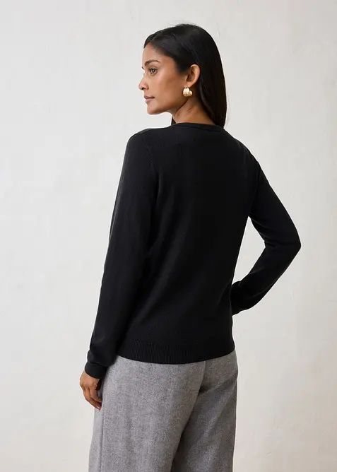 Cardigan in misto cachemire morbido con Good Cashmere Standard&reg;, bonprix