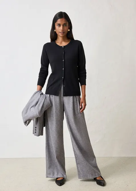 Cardigan in misto cachemire morbido con Good Cashmere Standard&reg;, bonprix