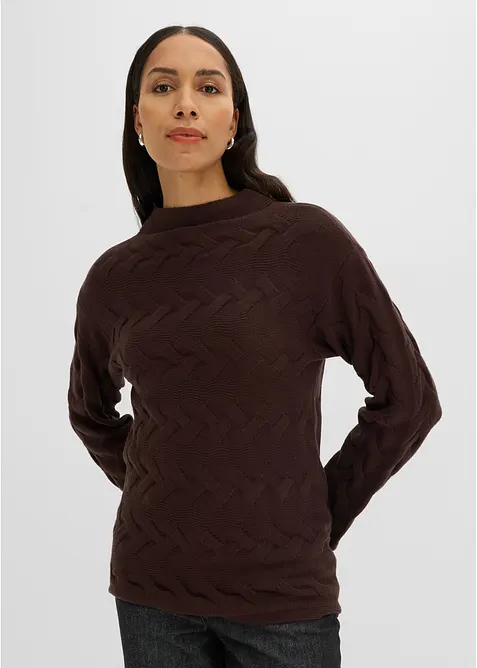 Maglione a trecce, bonprix