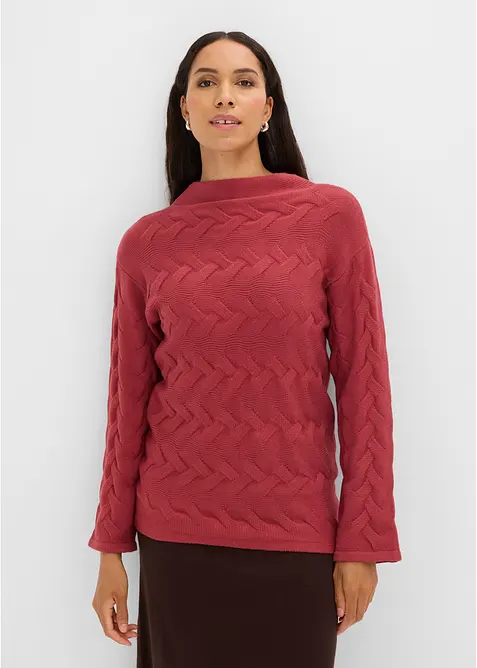 Maglione a trecce, bonprix