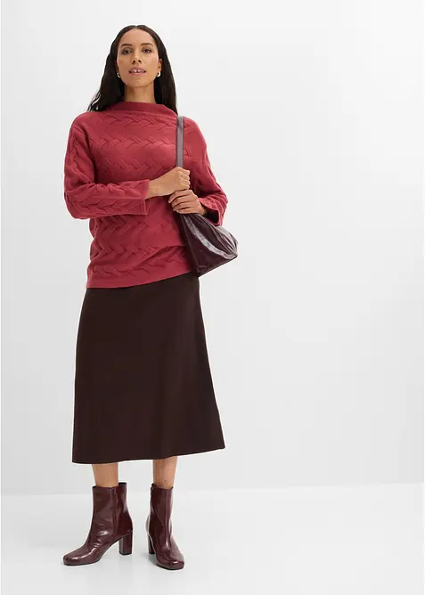 Maglione a trecce, bonprix