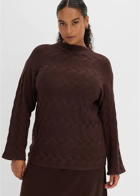 Maglione a trecce, bonprix