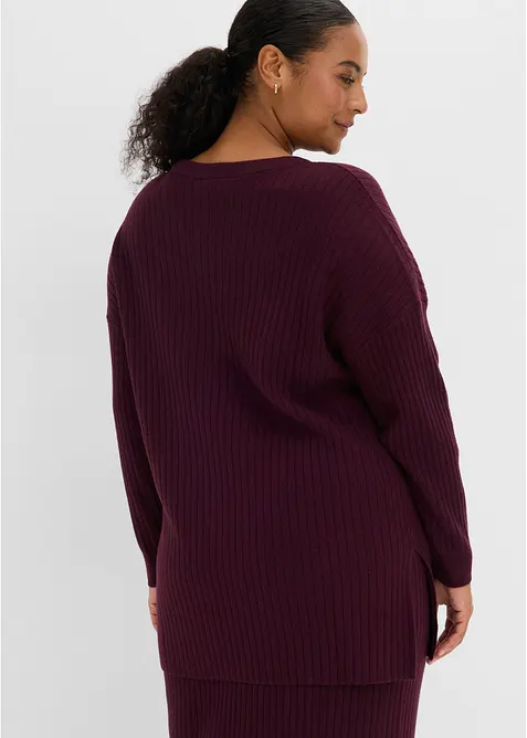 Maglione in misto viscosa con bottoni decorativi, bonprix