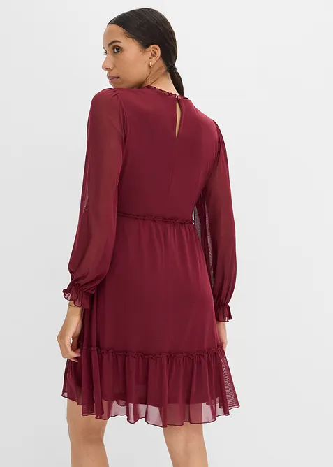 Abito in jersey e mesh fine, bonprix