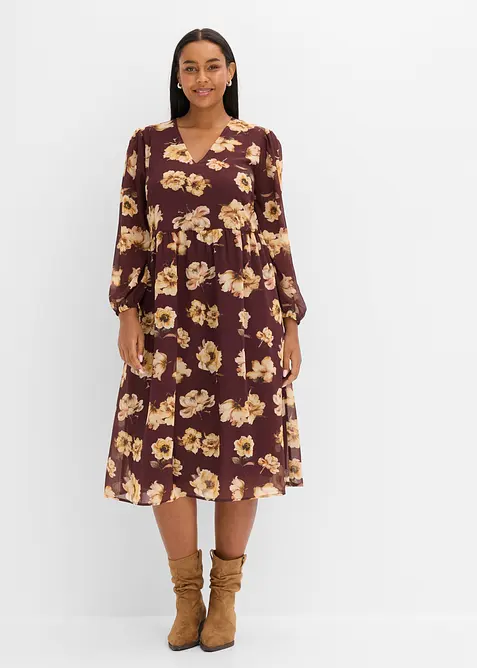 Abito midi fantasia, bonprix