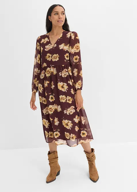 Abito midi fantasia, bonprix