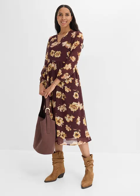 Abito midi fantasia, bonprix