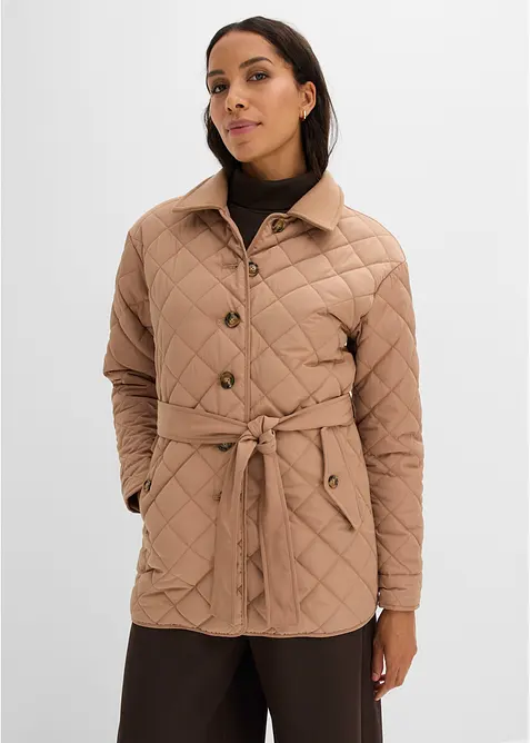 Giacca trapuntata leggera con materiali misti, bonprix