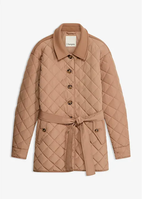 Giacca trapuntata leggera con materiali misti, bonprix