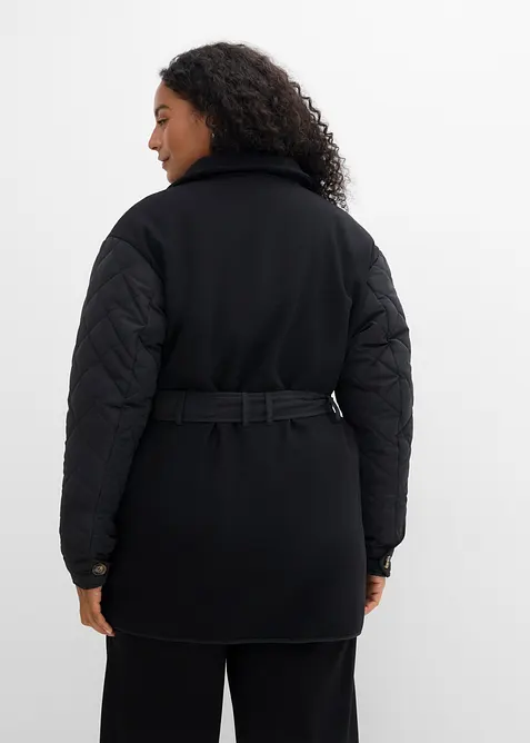 Giacca trapuntata leggera con materiali misti, bonprix