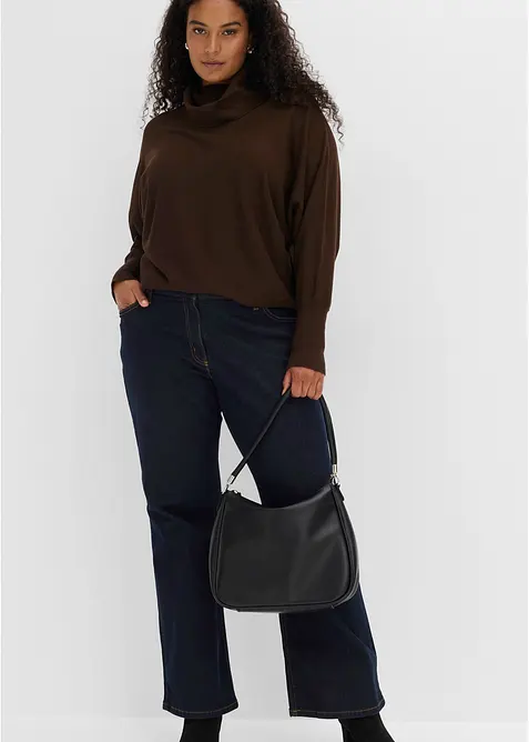 Maglione a collo alto in misto viscosa, bonprix