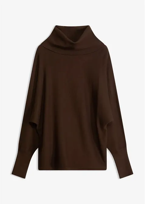 Maglione a collo alto in misto viscosa, bonprix