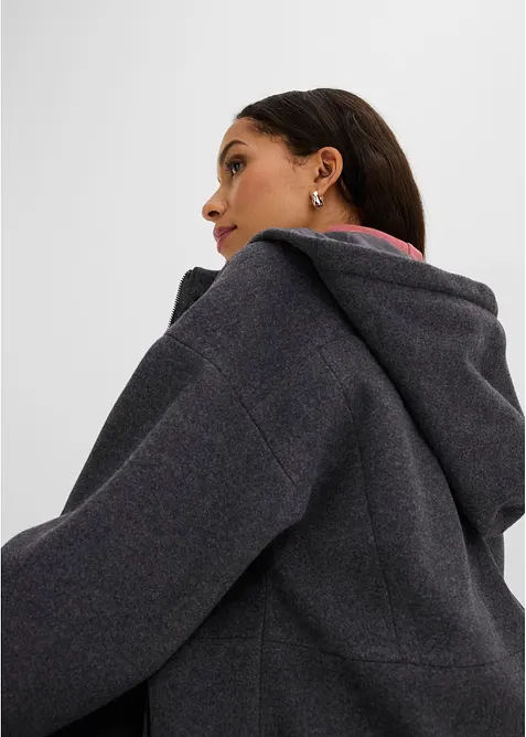 Giacca da mezza stagione, simil lana, bonprix
