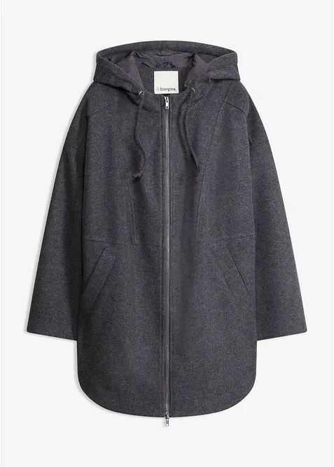 Giacca da mezza stagione, simil lana, bonprix
