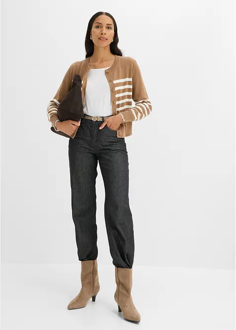 Cardigan corto in misto cotone, bonprix
