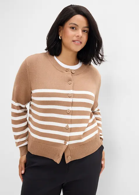 Cardigan corto in misto cotone, bonprix