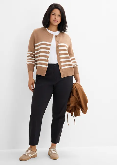 Cardigan corto in misto cotone, bonprix