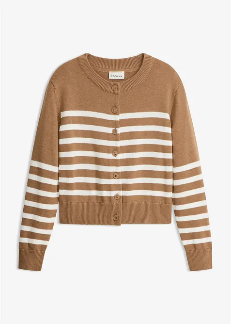 Cardigan corto in misto cotone, bonprix