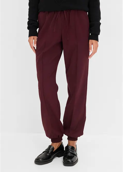 Pantaloni jogger in misto viscosa, bonprix