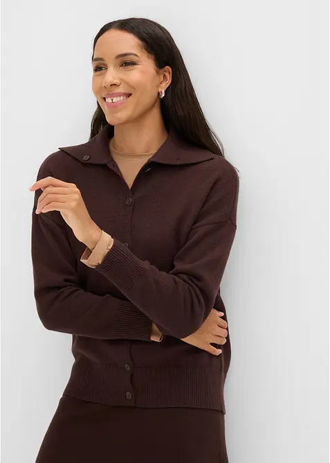 Cardigan in misto viscosa, bonprix