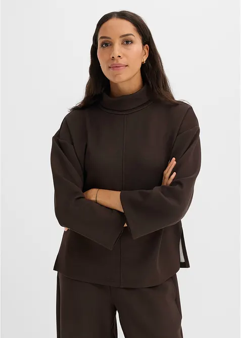Felpa in tessuto effetto neoprene, bonprix