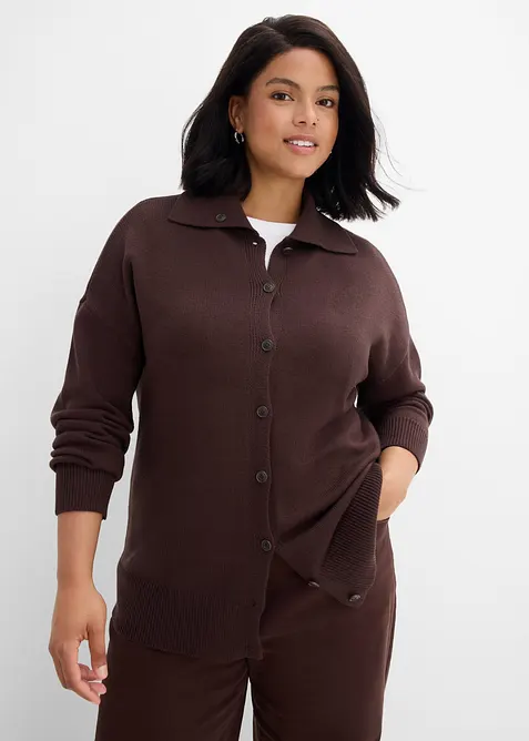 Cardigan in misto viscosa, bonprix