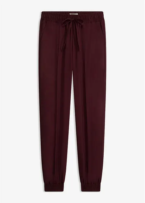 Pantaloni jogger in misto viscosa, bonprix