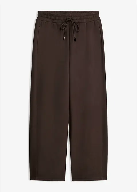 Pantaloni in felpa effetto neoprene, bonprix