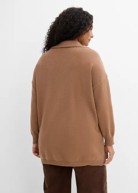 Maglione oversize con motivo a trecce, bonprix