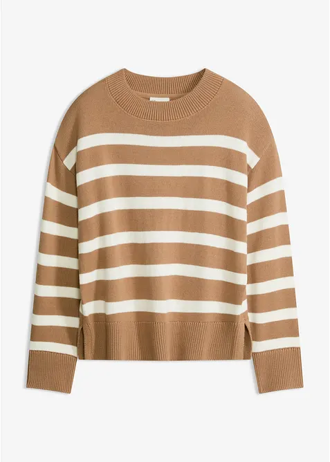 Maglione oversize in misto cotone, bonprix